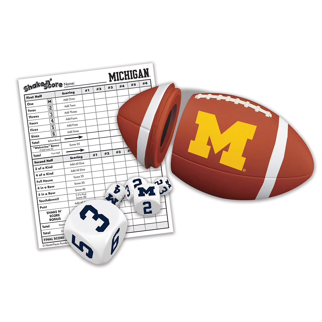Michigan Shake and Score Travel Dice Game