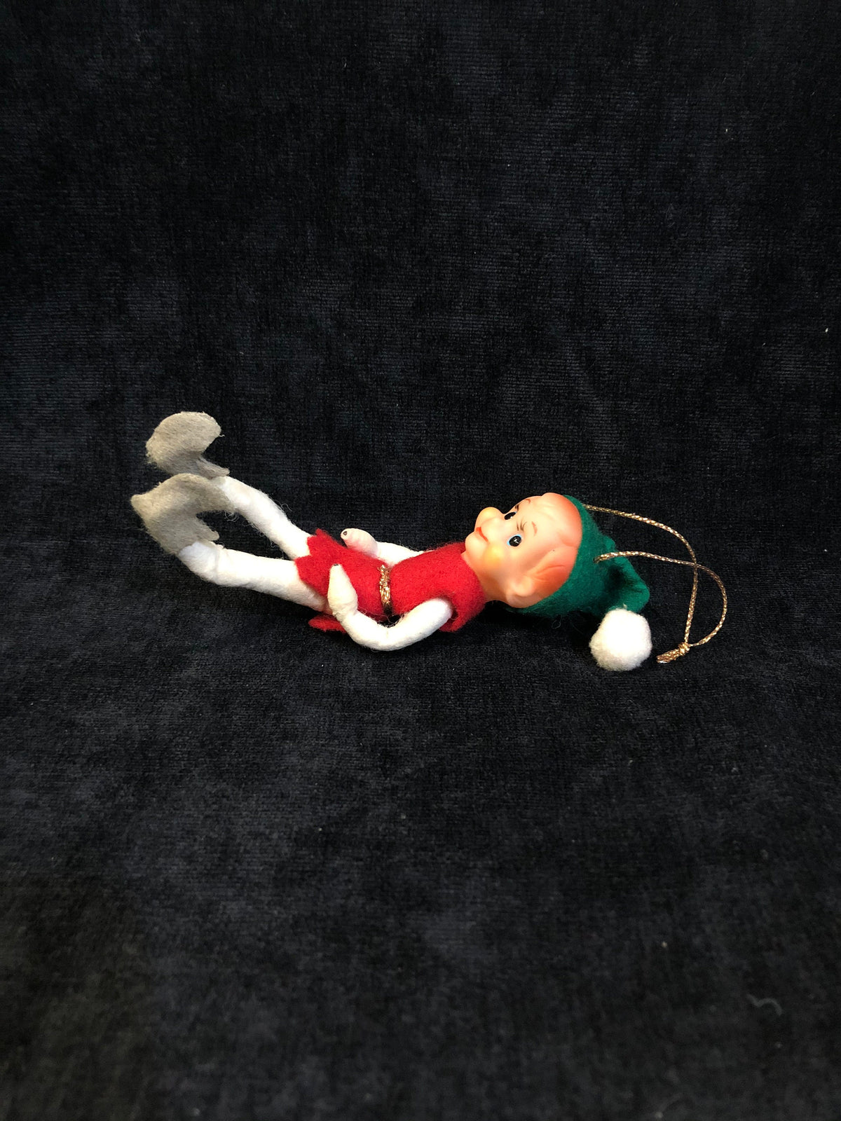 Vintage 1960's Felt Elf Ornament