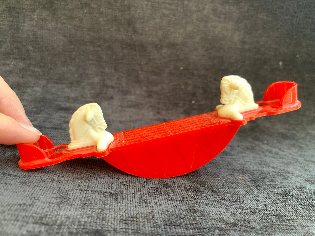 Acme Plastic Children's Play Horse Seesaw - Doll House Toy