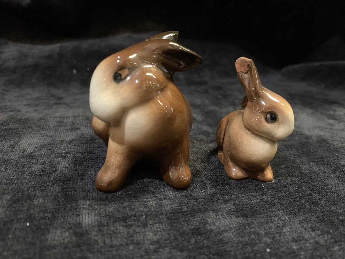 1960s Bunnies , Mother of and Baby, Set of 2