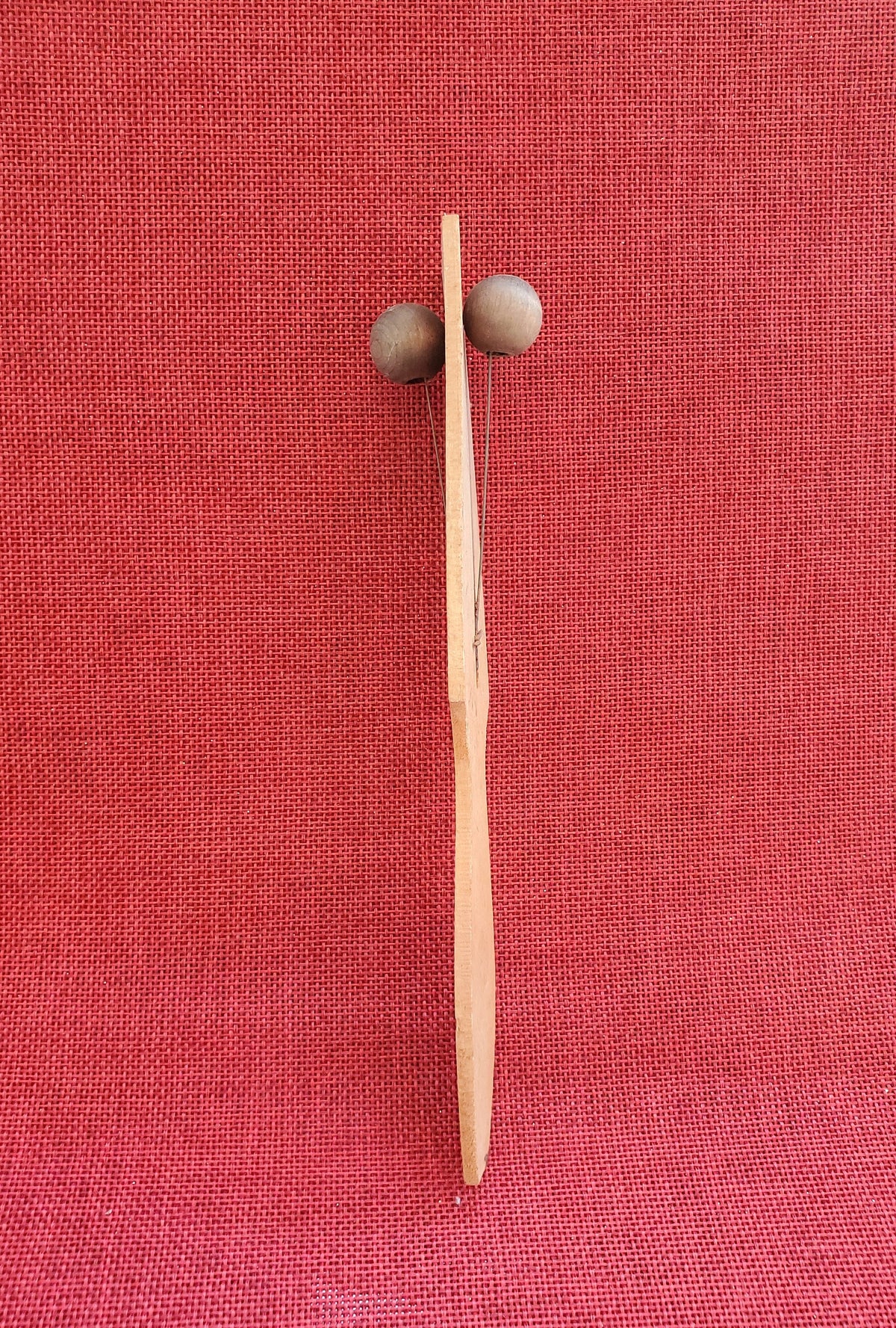 Halloween Wooden Clapper - Ball Noise Maker -1940s Made in Japan