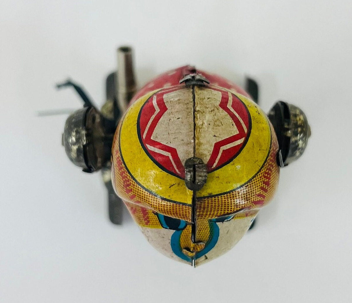 Shackman Somersault Acrobatic Tin Wind-up Monkey Toy - Comes with Original Key - Made in the USA-Tin Litho Toy Monkey - works well