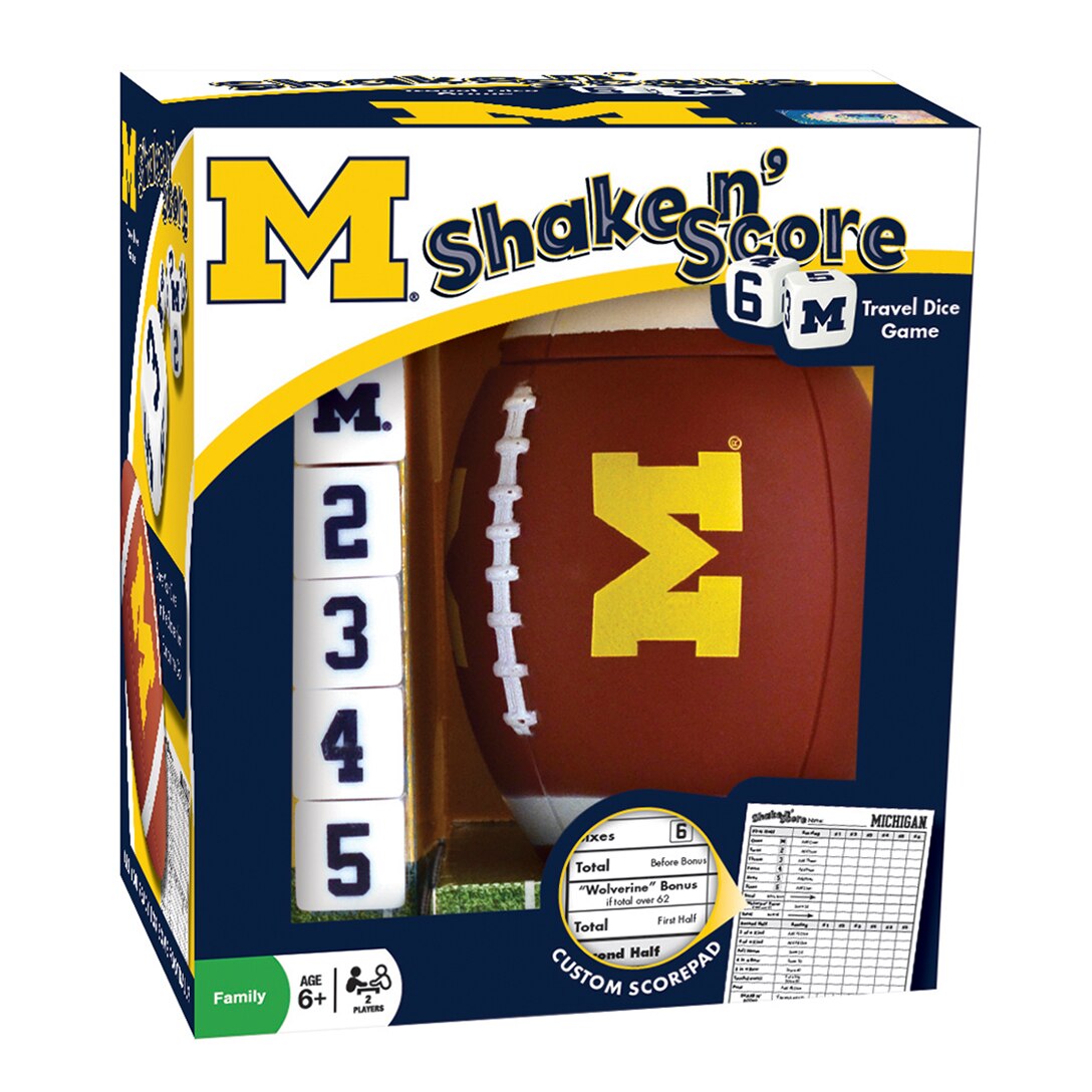 Michigan Shake and Score Travel Dice Game