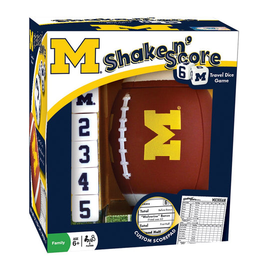 Michigan Shake and Score Travel Dice Game