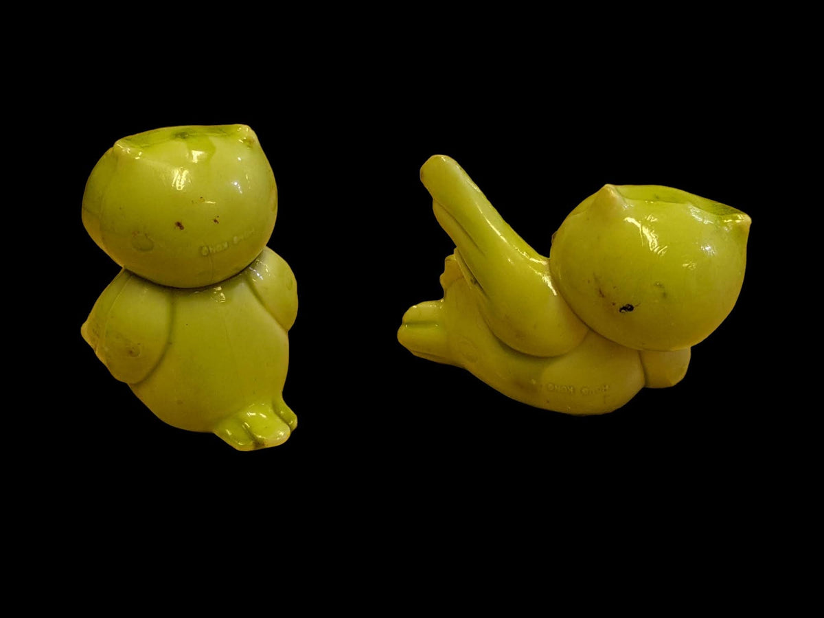 Owl Figures - Adorable Set- Early Hard Plastic- Made in Hong Kong