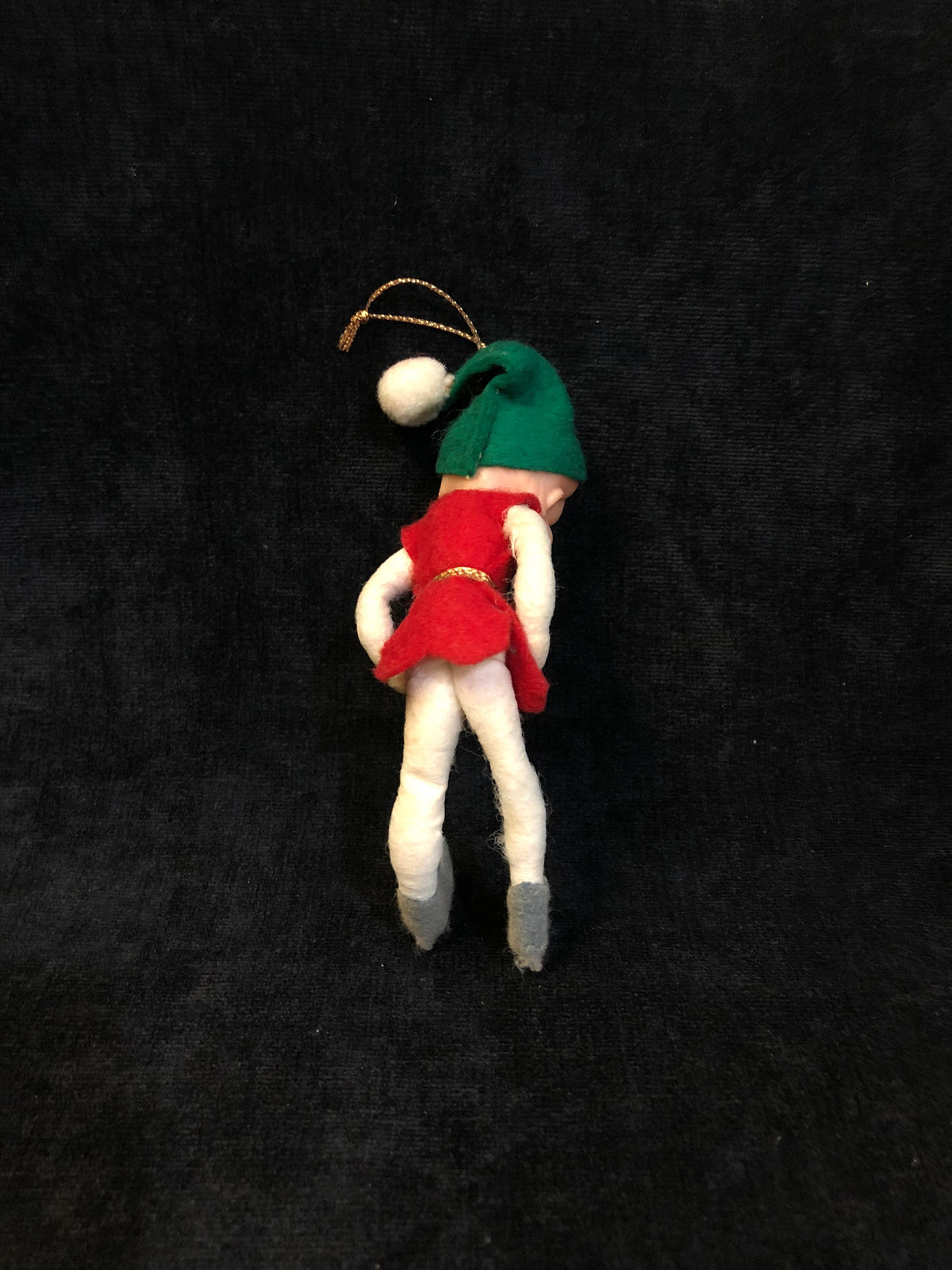 Vintage 1960's Felt Elf Ornament