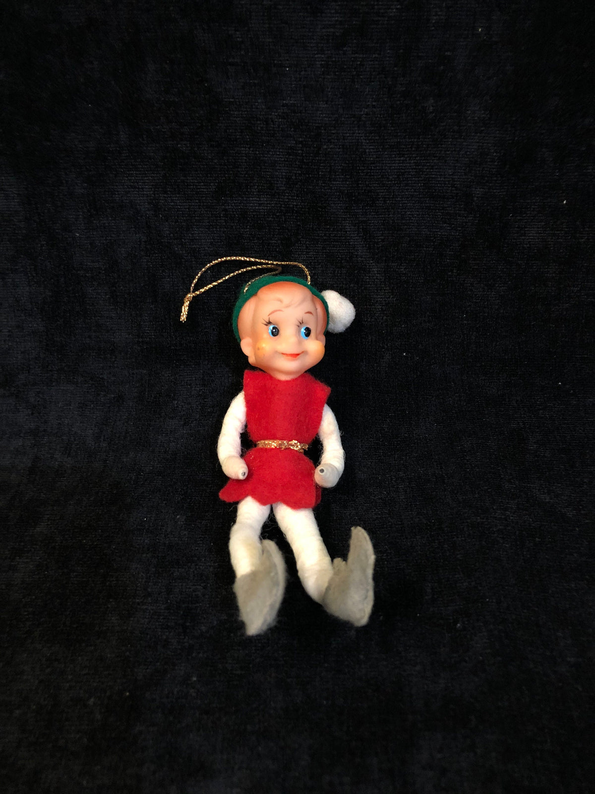 Vintage 1960's Felt Elf Ornament