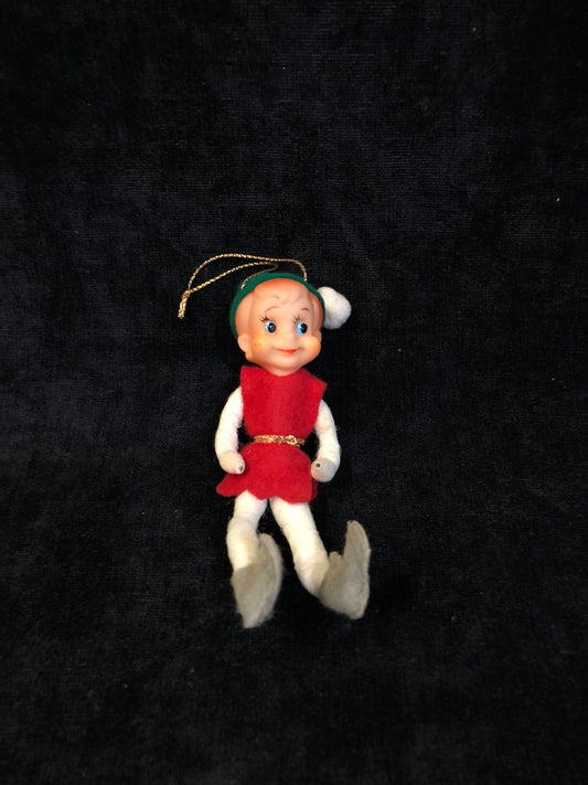 Vintage 1960's Felt Elf Ornament