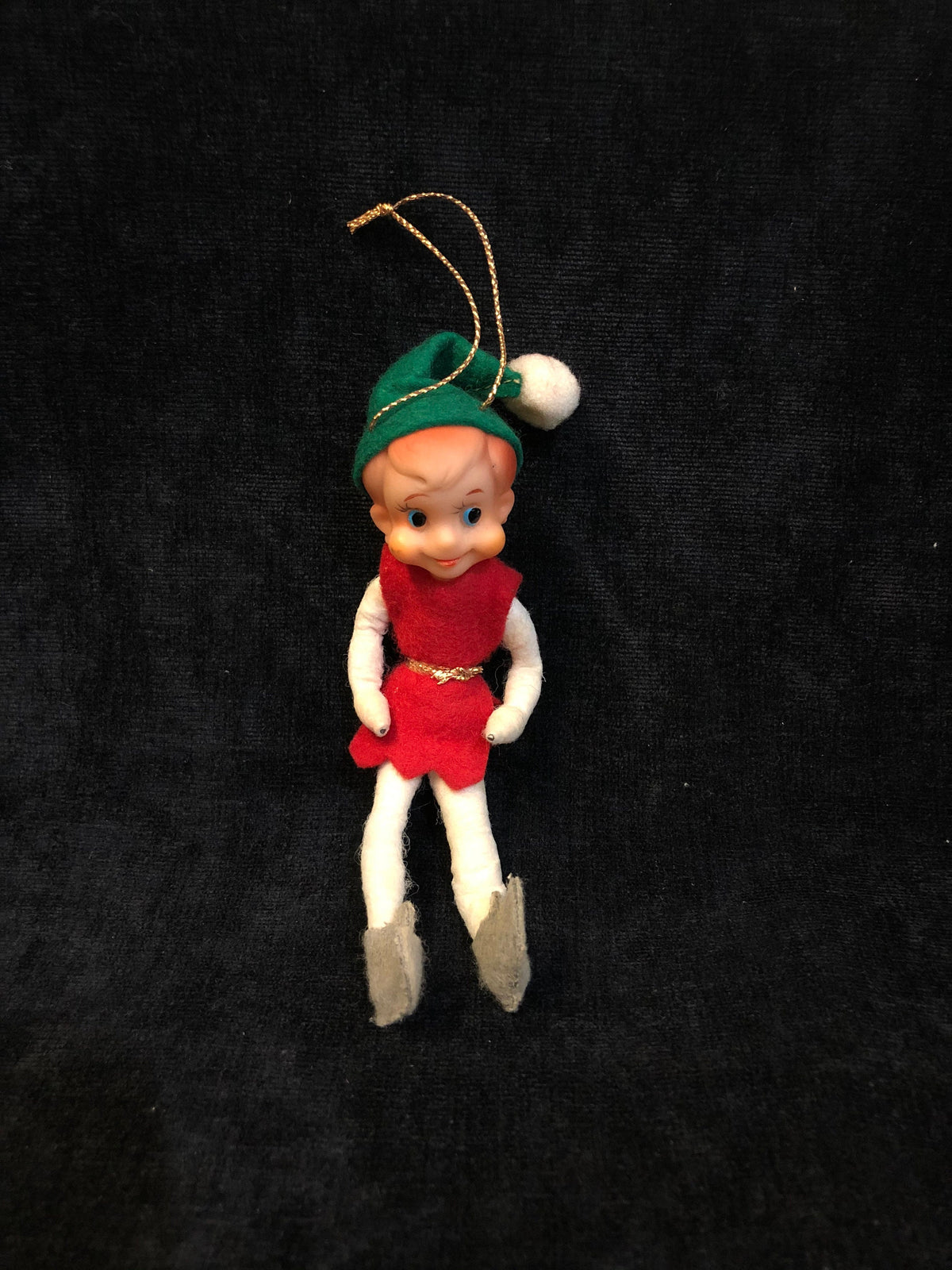 Vintage 1960's Felt Elf Ornament