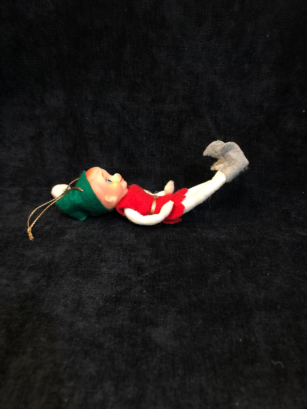 Vintage 1960's Felt Elf Ornament