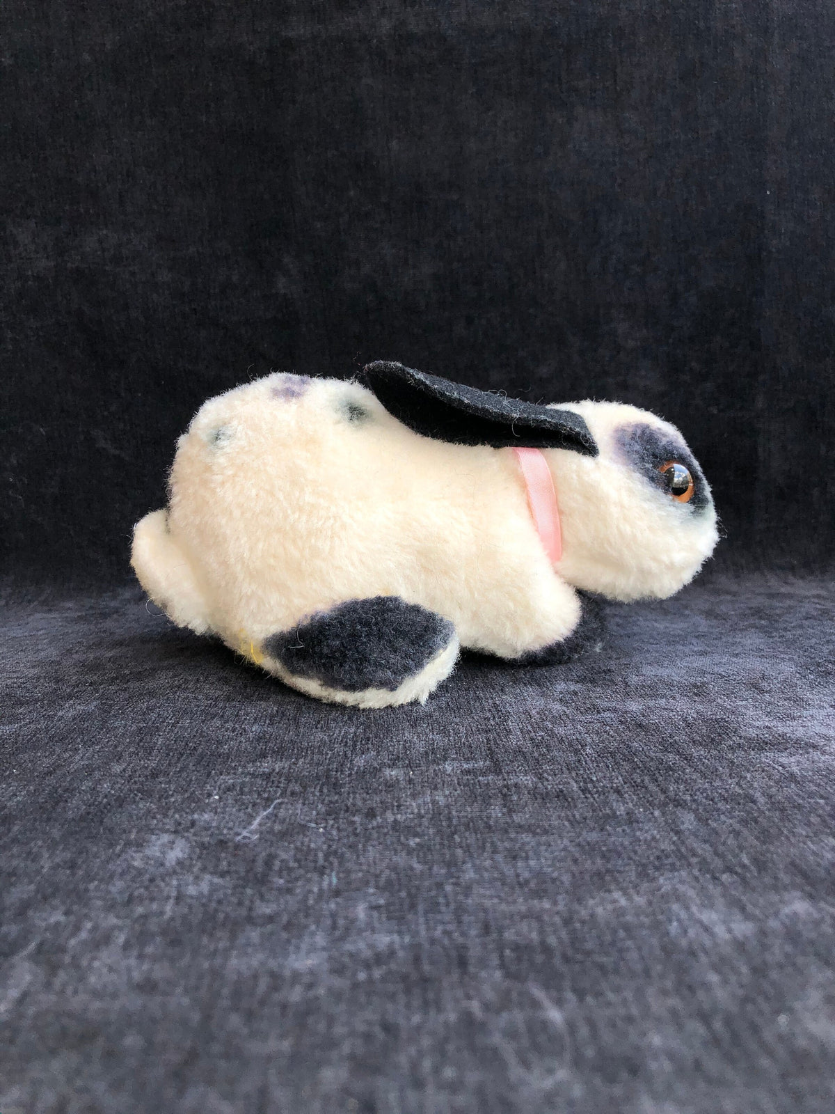 Steiff White And Black Wool Timmy Rabbit, Vintage