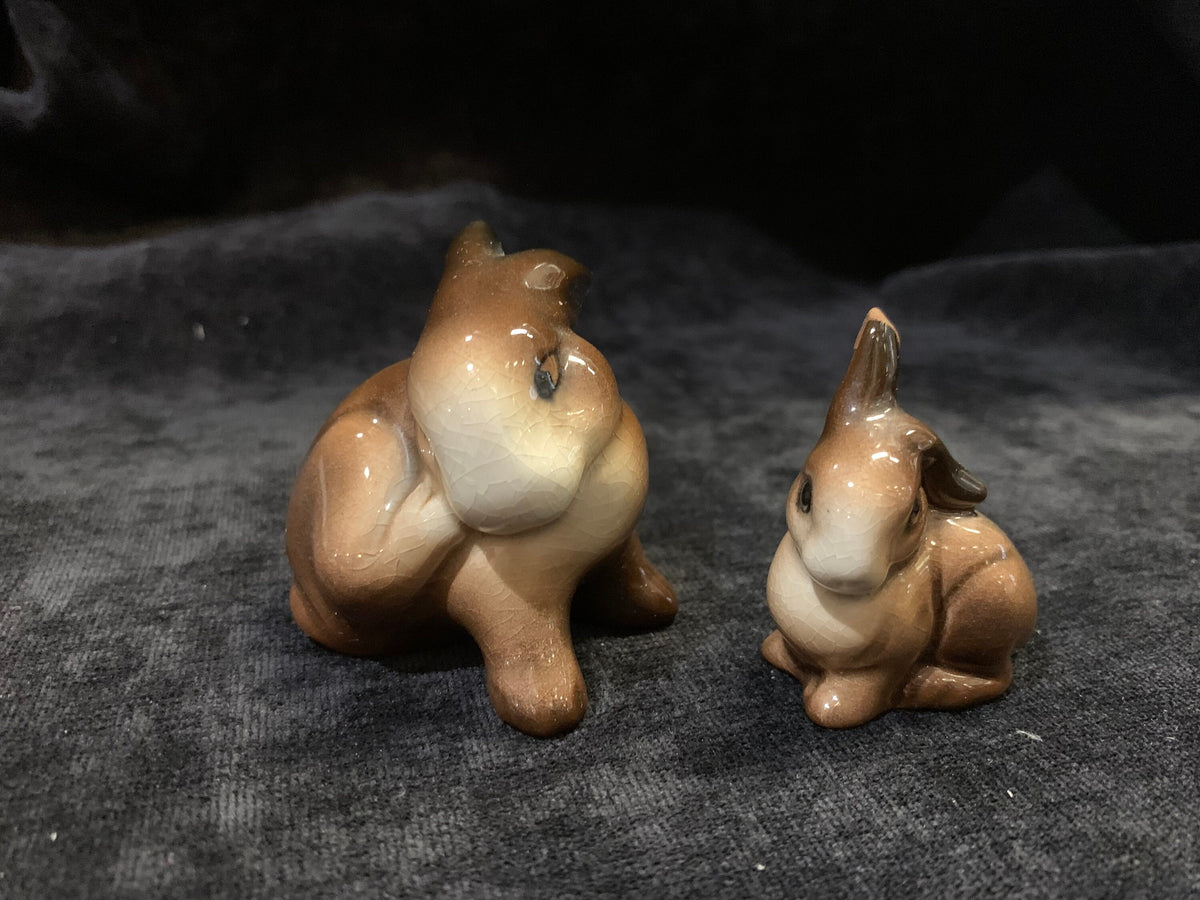 1960s  Bunnies ,  Mother of and Baby, Set of 2