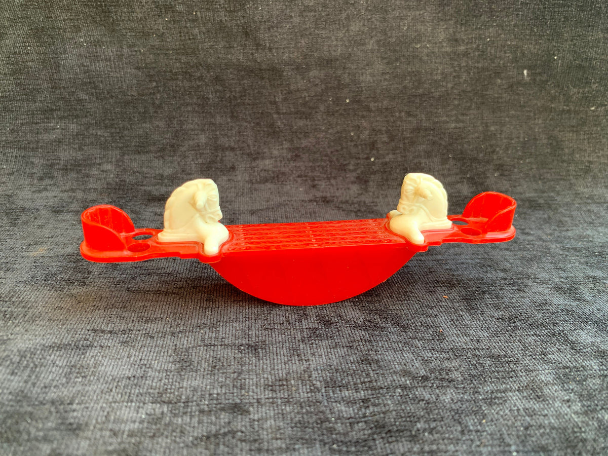 Acme Plastic Children's Play Horse Seesaw - Doll House Toy