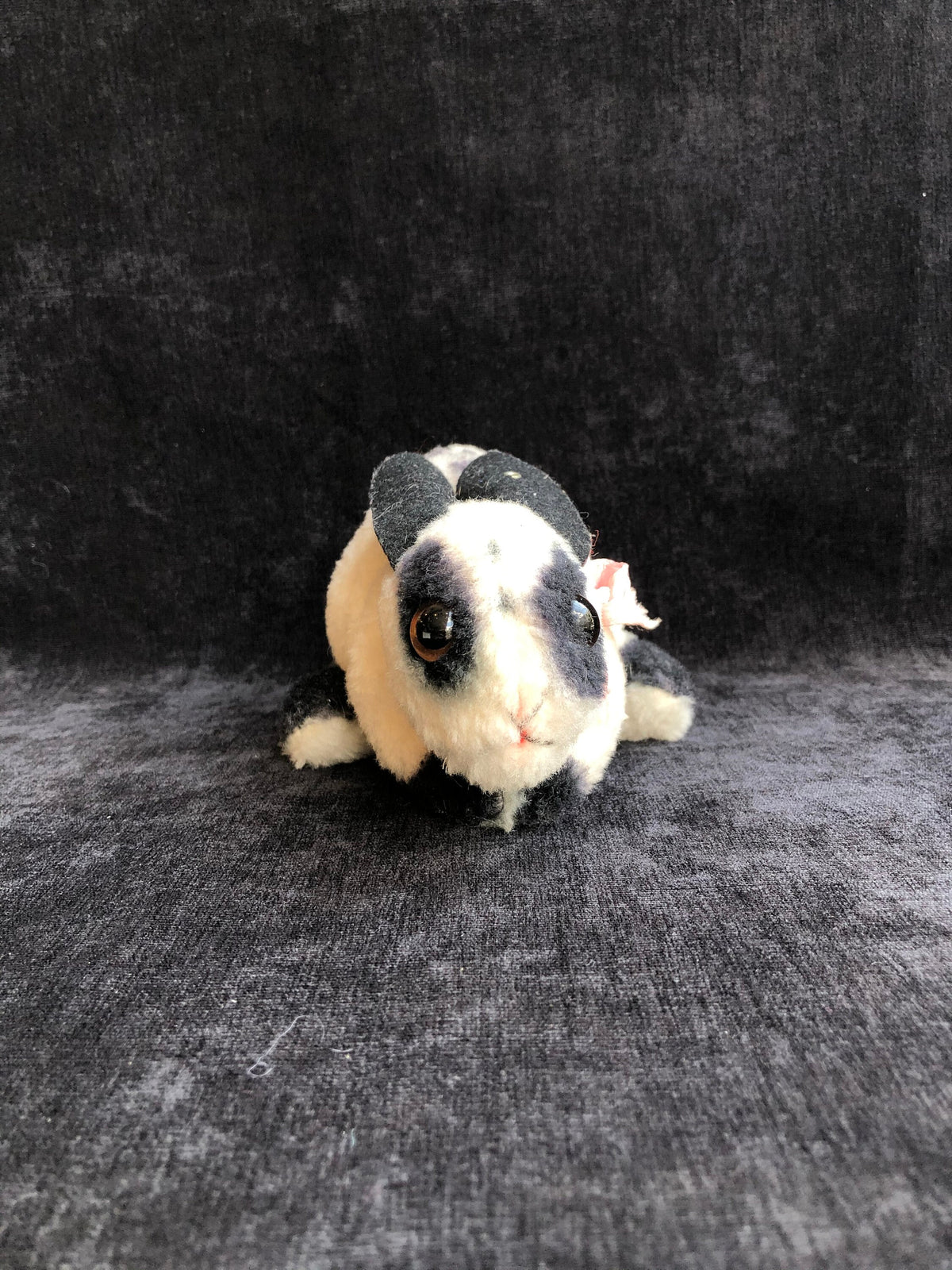 Steiff White And Black Wool Timmy Rabbit, Vintage