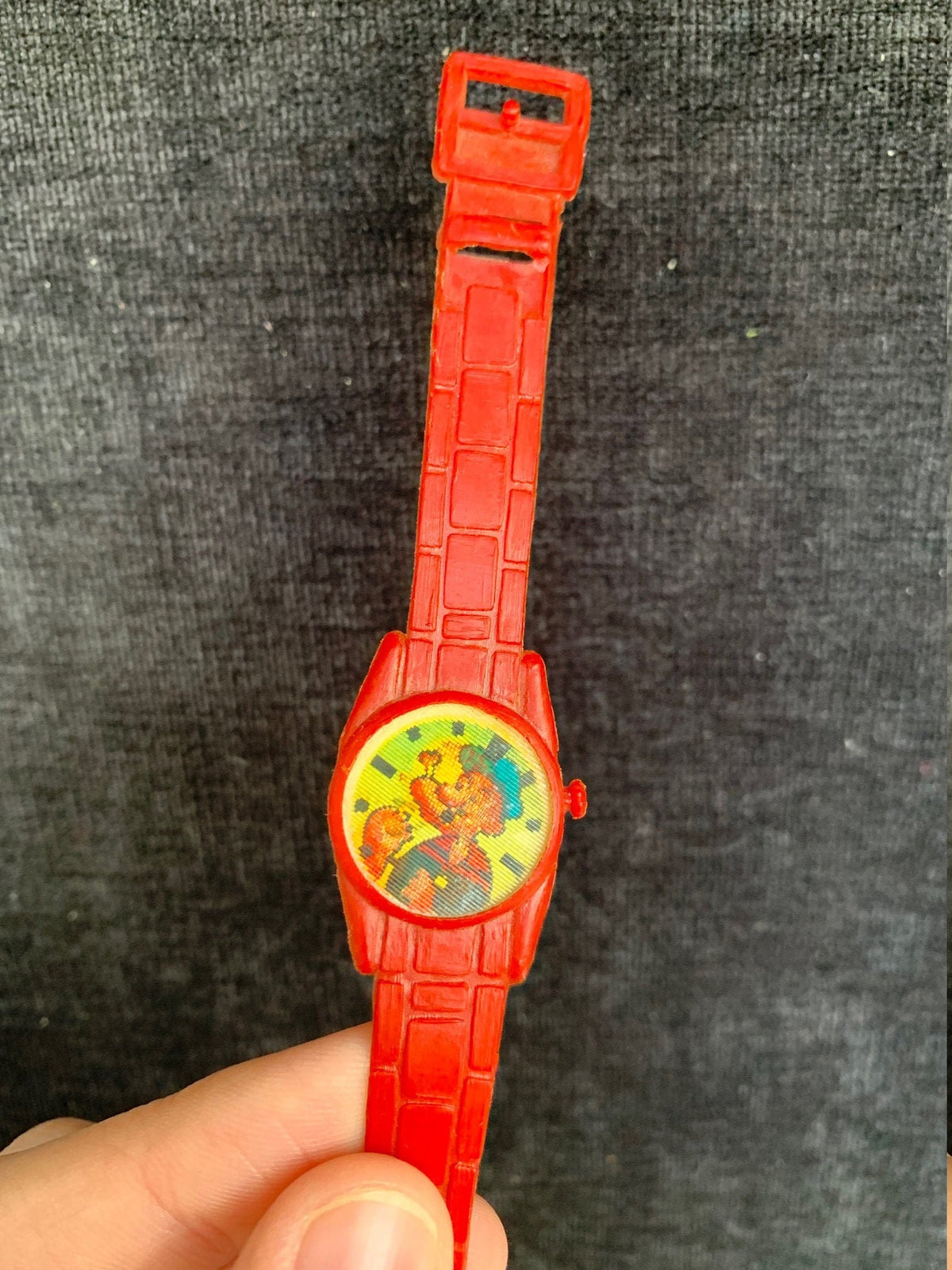 Vintage Popeye and Olive Oyl Lenticular Flicker Watch Advertising Premium, 1950's-1960's