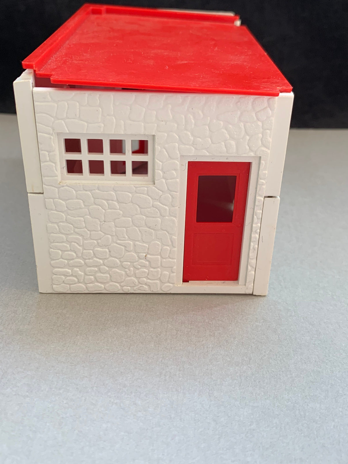 Gas Station Restaurant Doll House  5 piece Set-Outhouse, Phone Booth, Flower Stand