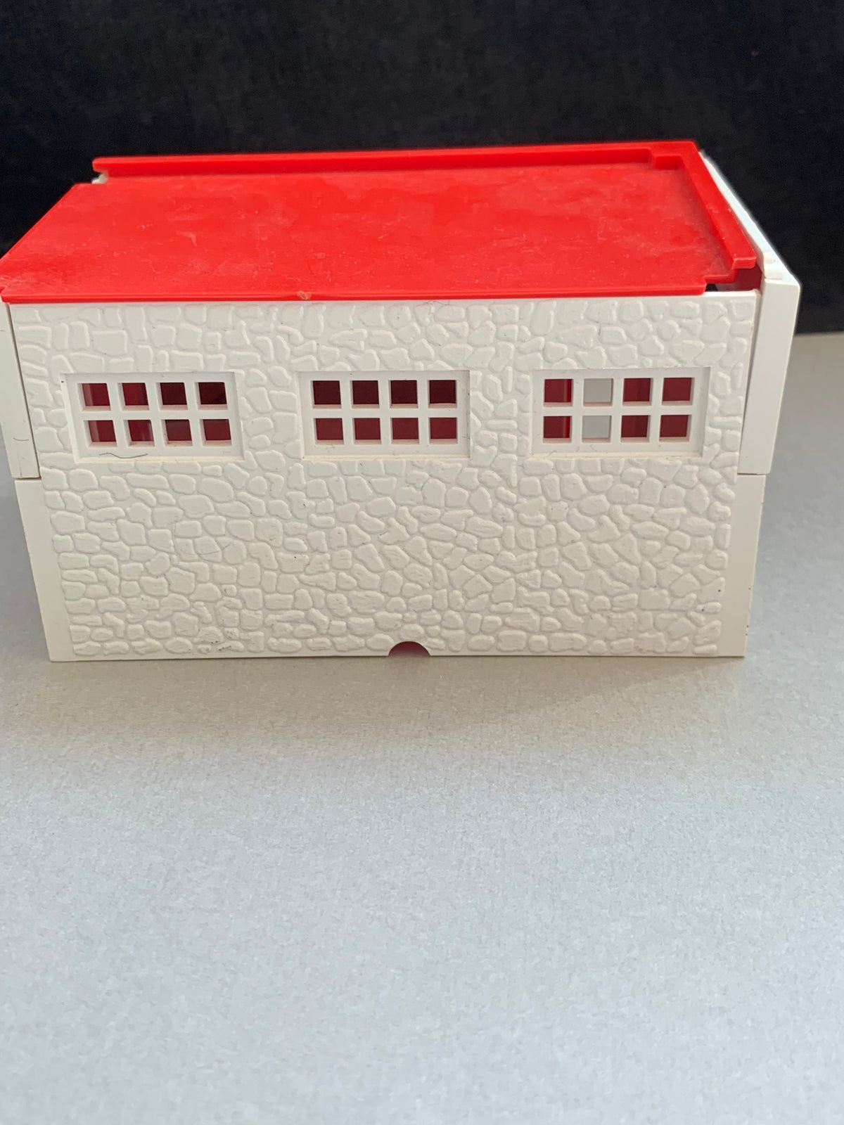 Gas Station Restaurant Doll House  5 piece Set-Outhouse, Phone Booth, Flower Stand