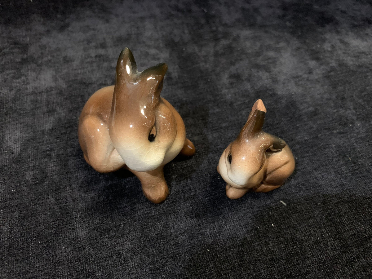 1960s  Bunnies ,  Mother of and Baby, Set of 2