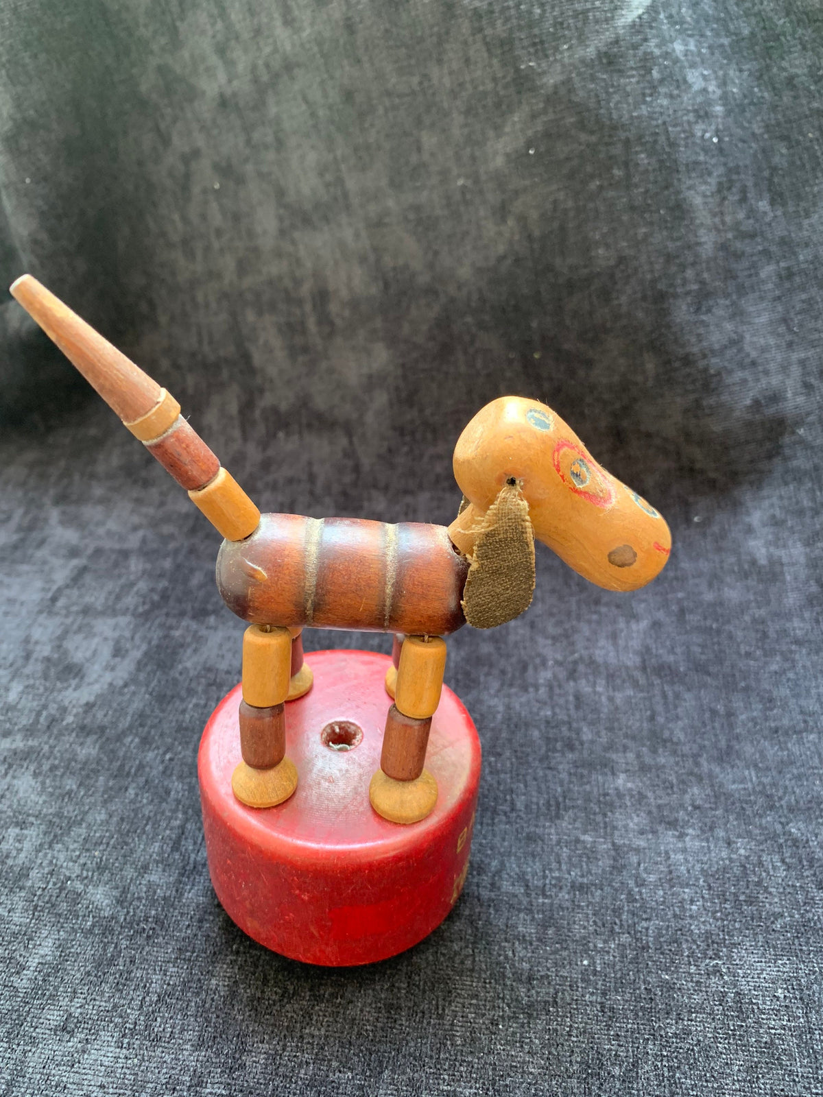 Kohnner Brothers Brave Dog Wooden Wokouwa Puppet-1940’s