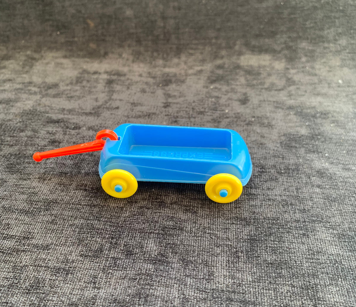 Acme Plastic Blue Wagon Toy - Dollhouse Toy