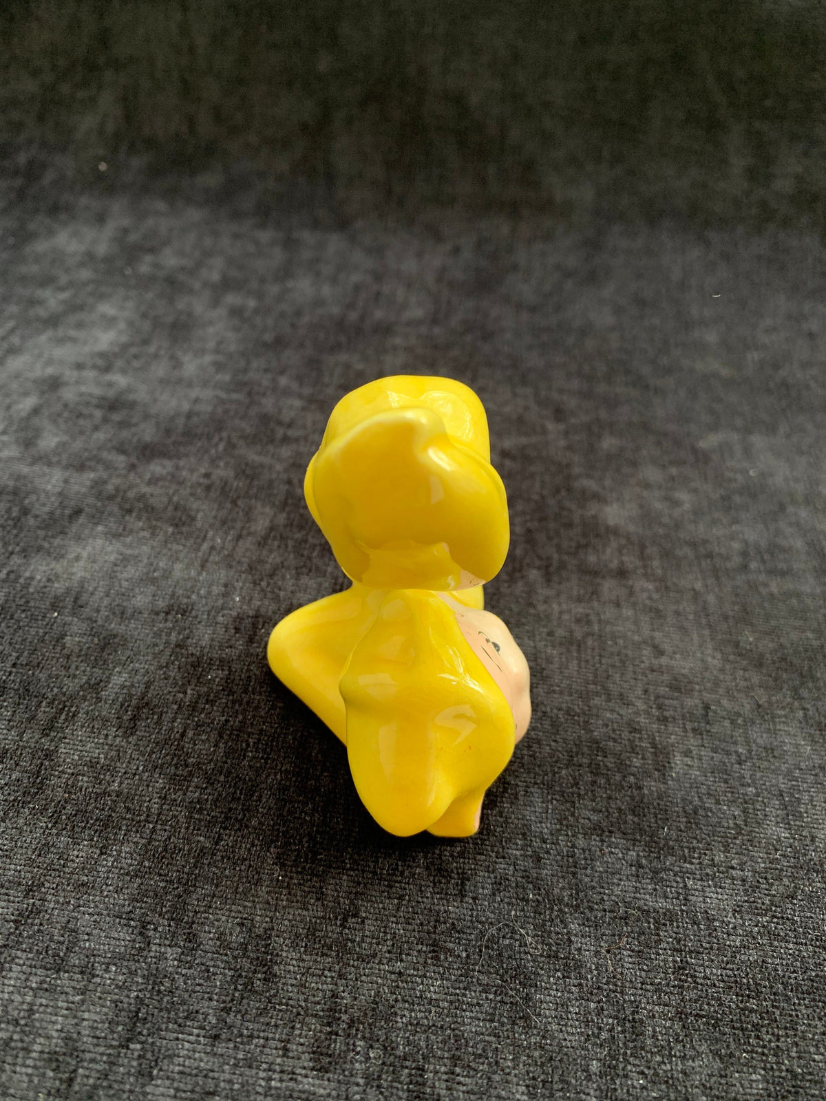 Elf Boy in Yellow Jumpsuit Doing a Handstand - Vintage
