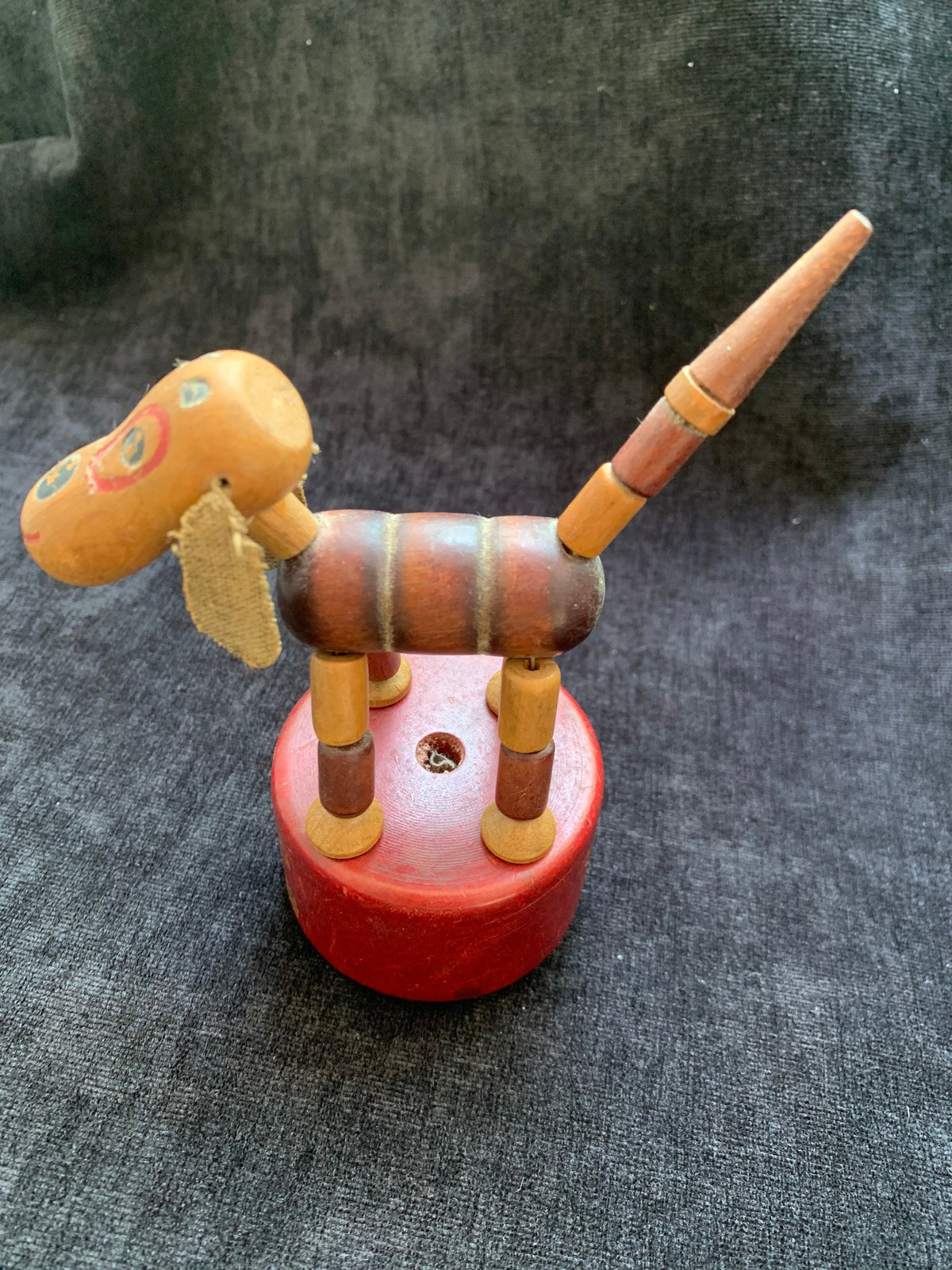 Kohnner Brothers Brave Dog Wooden Wokouwa Puppet-1940’s