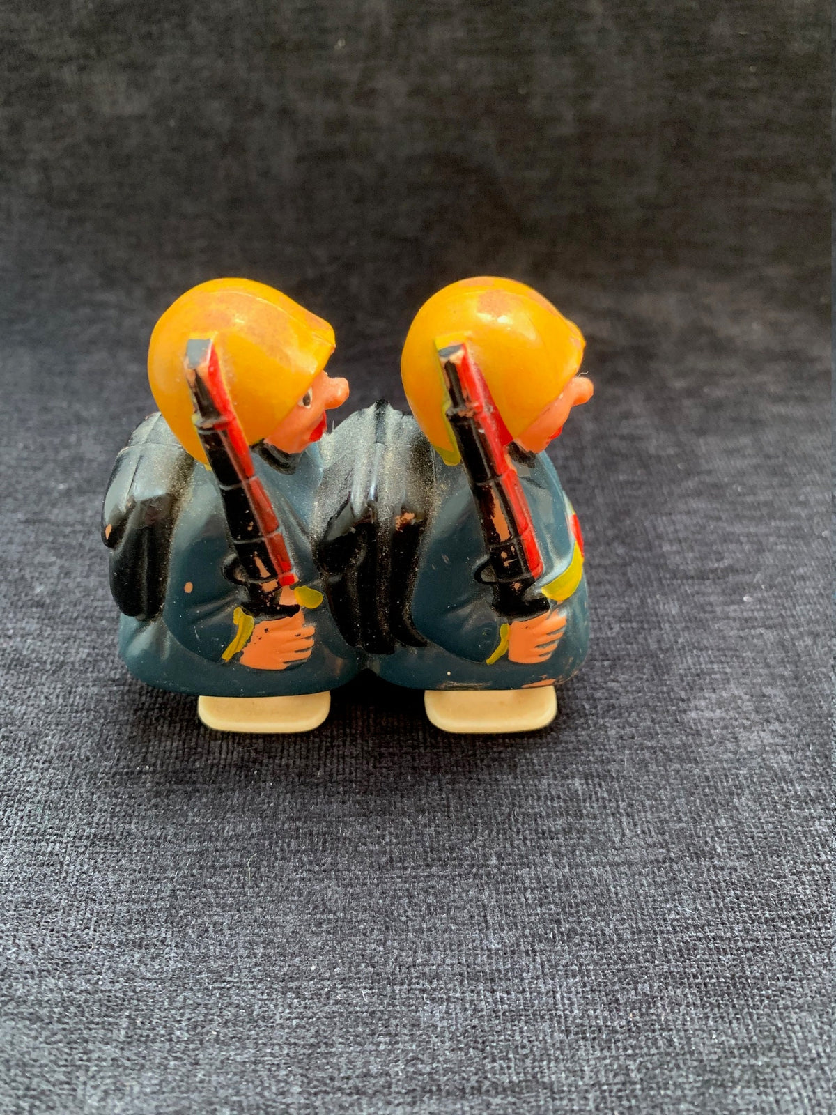 Pair of Soldiers Ramp Walker "Hap and Hop" Marx Toy 1960's