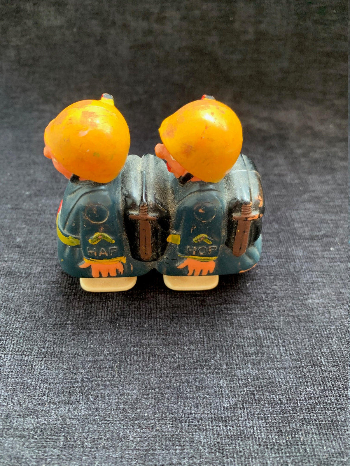 Pair of Soldiers Ramp Walker "Hap and Hop" Marx Toy 1960's