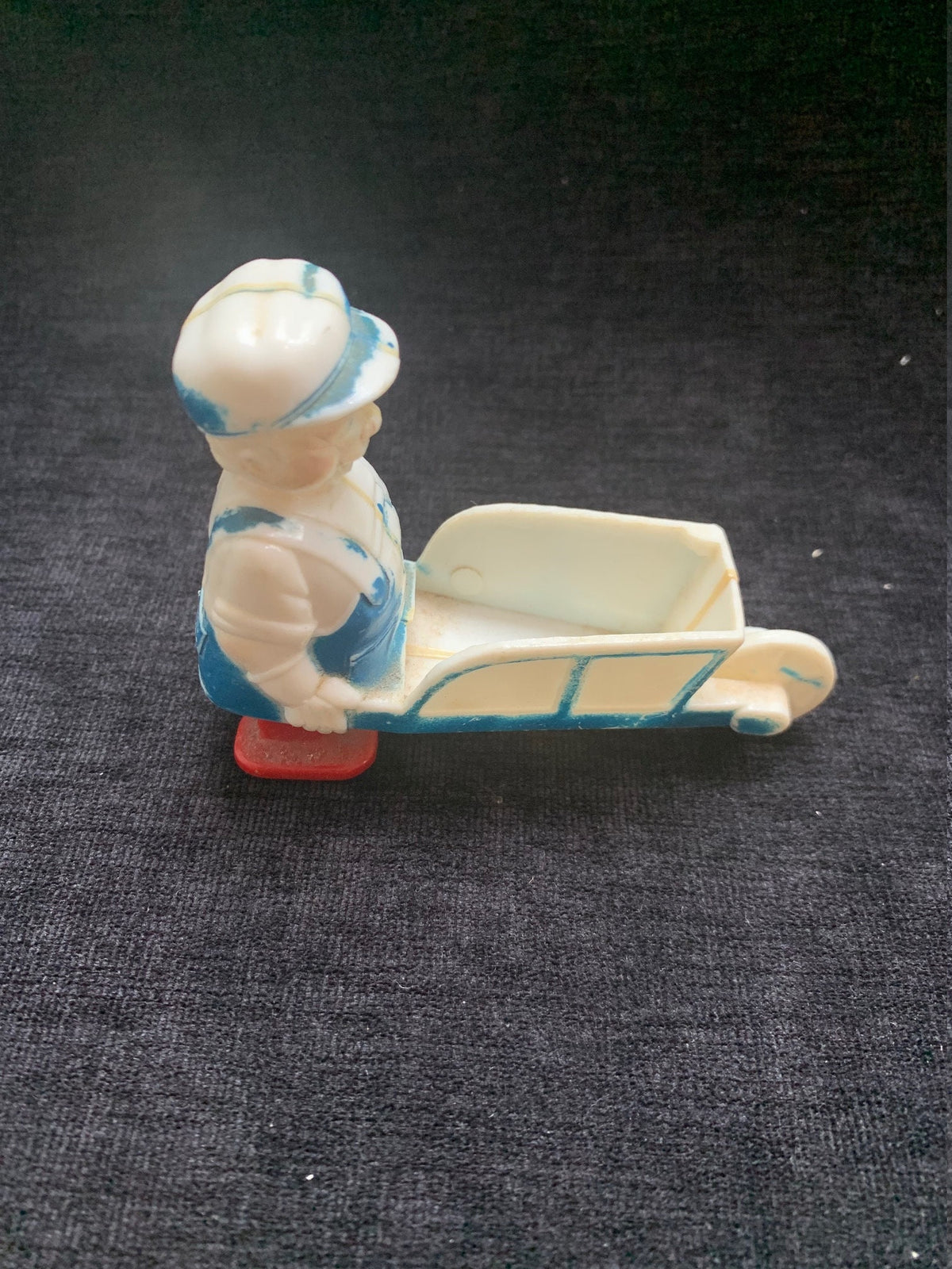Man with Wheelbarrow/ Cart Ramp Walker By Marx - 1960's