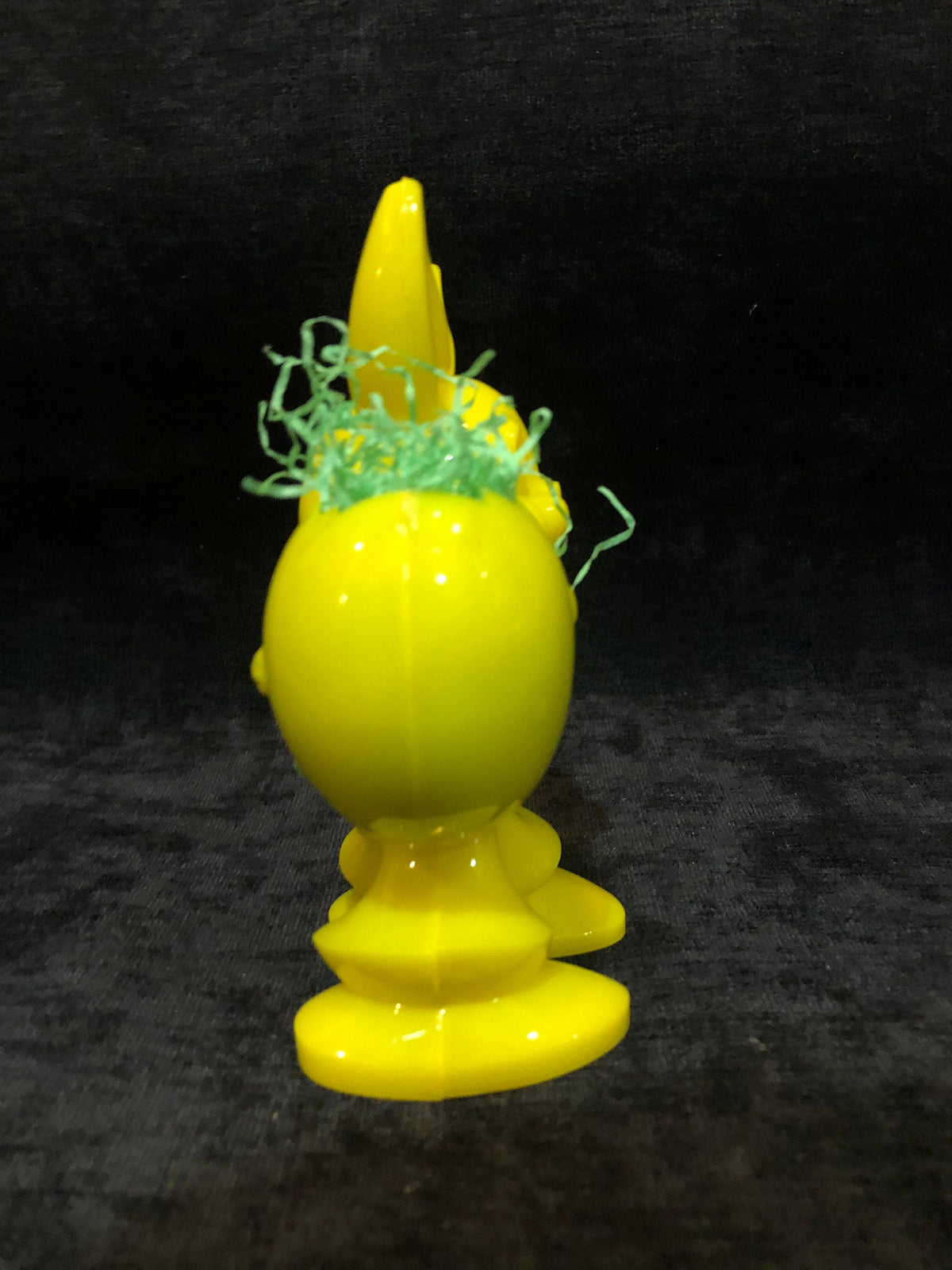Rosen Plastic Yellow Easter Bunny Candy Container 1950's Vintage
