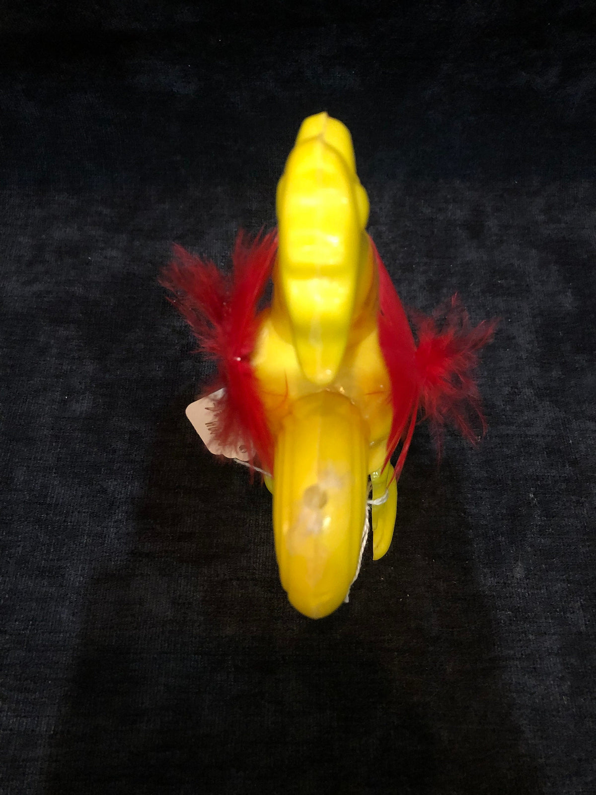 Rosen Plastic Rooster with Feathers vintage 1950's