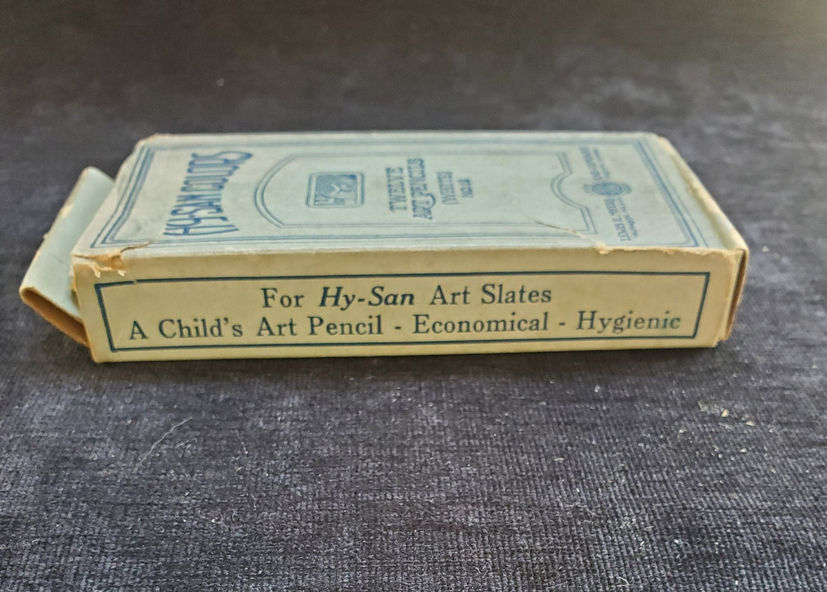 Rare Hy-San White Chalk Art Pencils Vintage