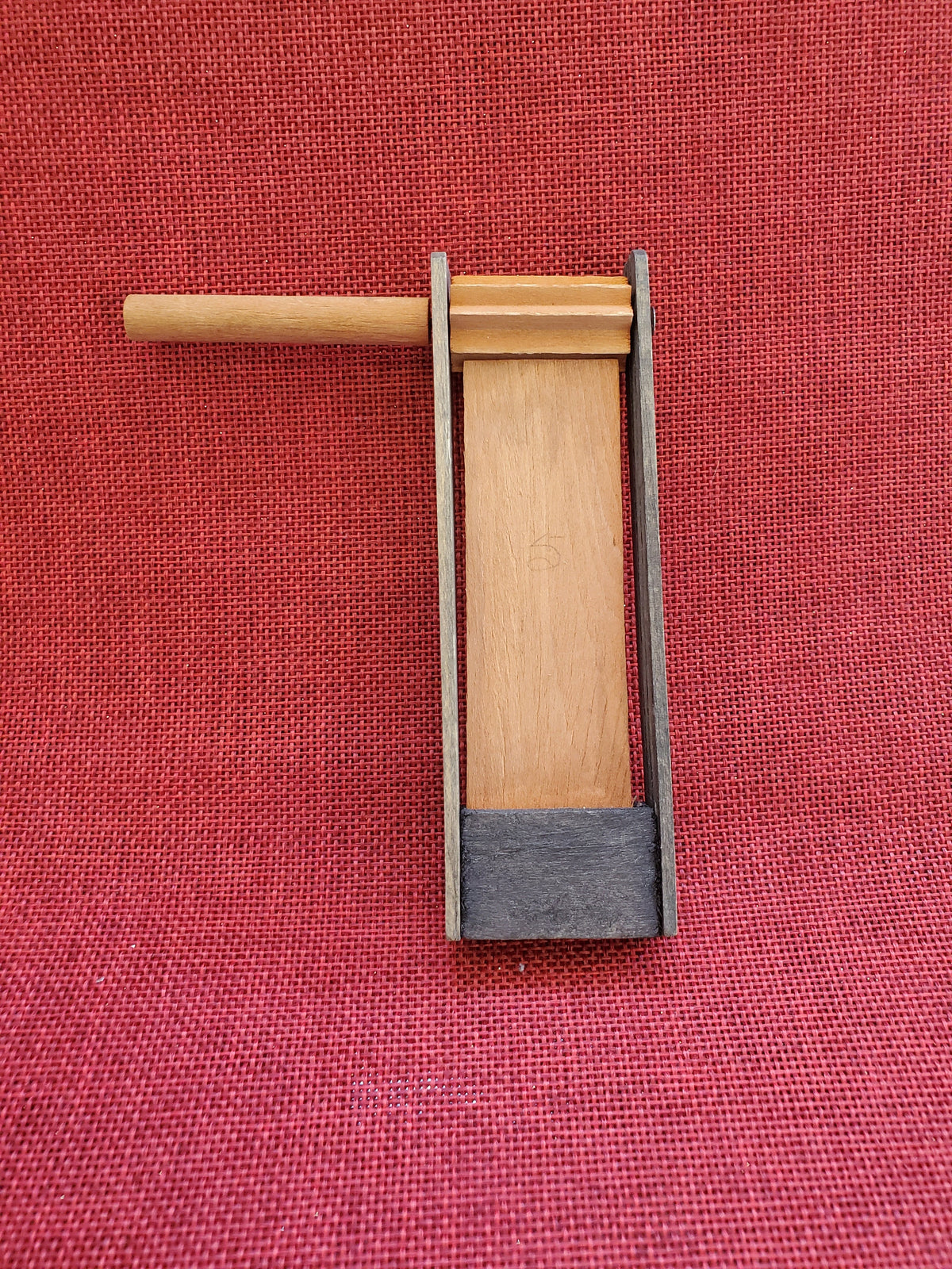 Halloween Wood Rachet Noise Maker, Made in Japan 1940s -Pumpkin Design