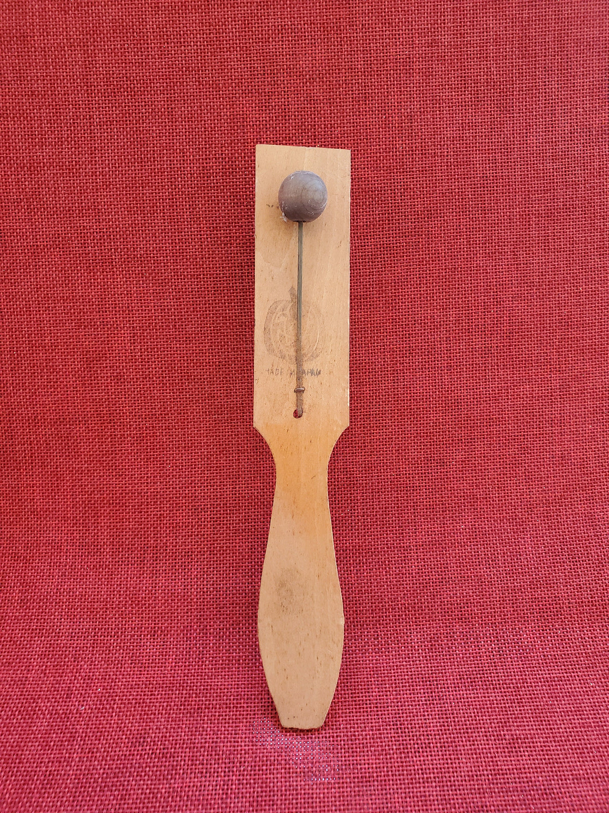 Halloween Wooden Clapper - Ball Noise Maker -1940s Made in Japan