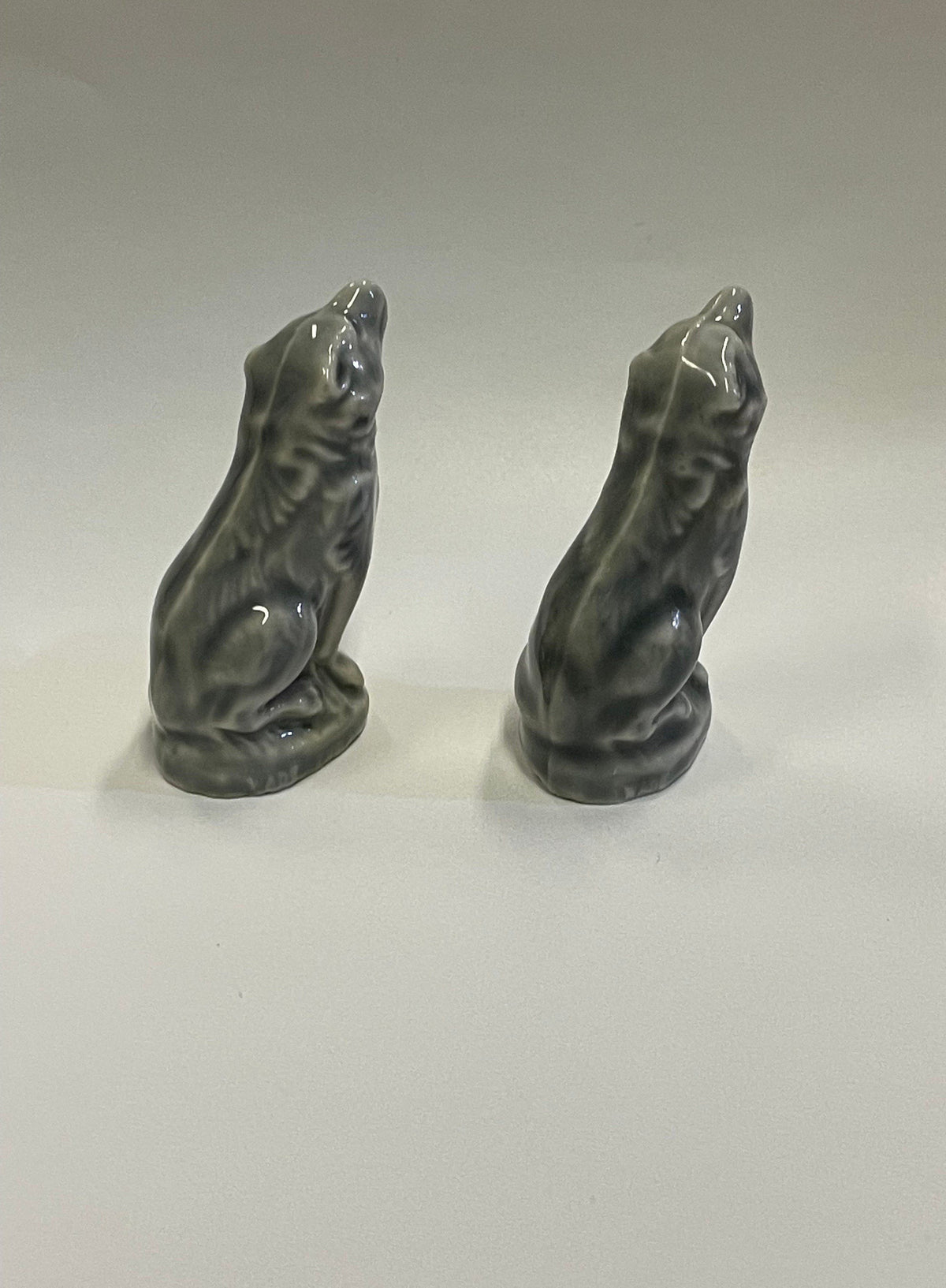 Wade Timberwolf, Red Rose Collectible, Endangered Animals Series,  Two Wolves, Sold as a Set