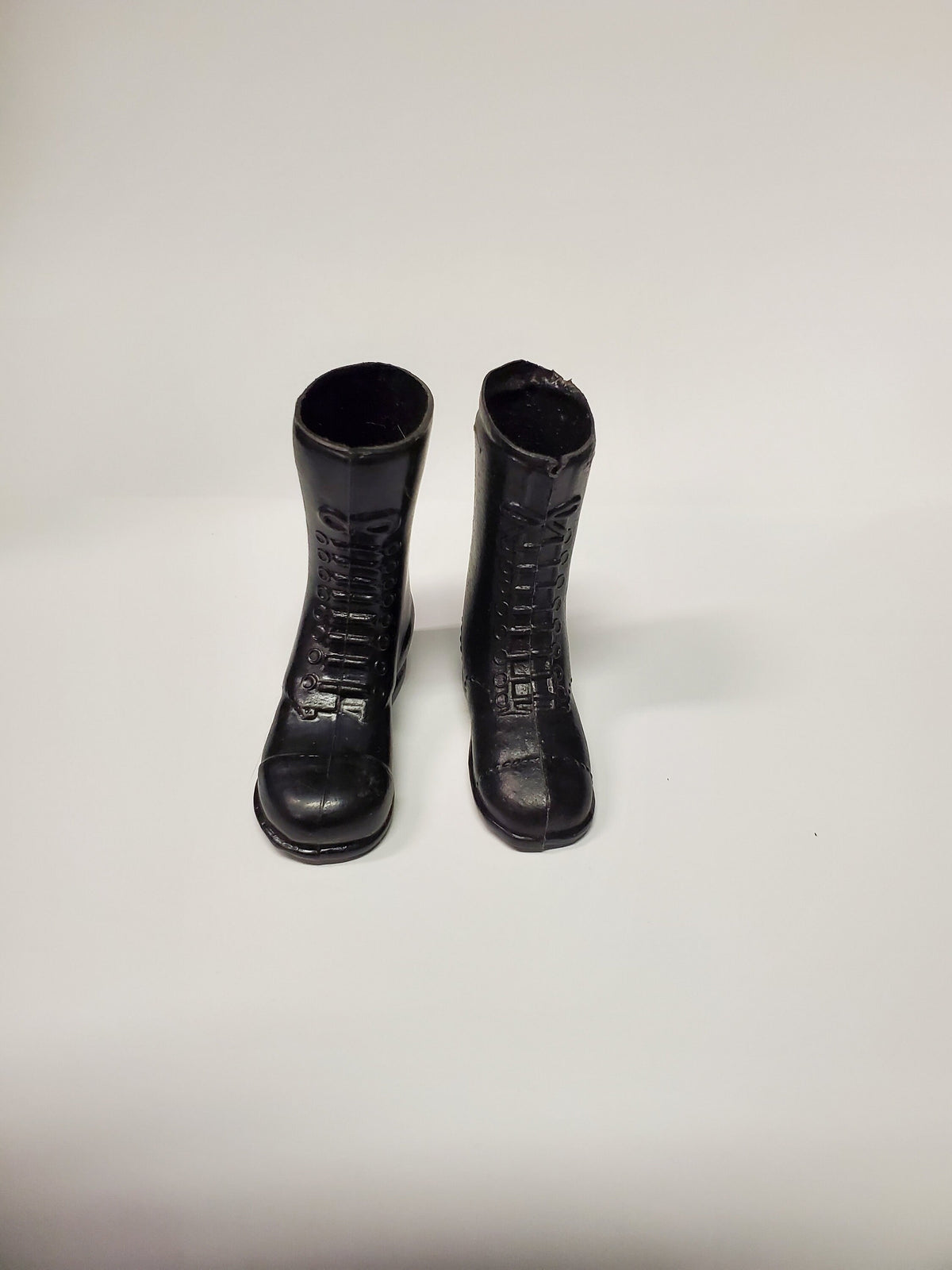 1960s Boots One Pair of  White and One Pair of Black Boots Sold Together