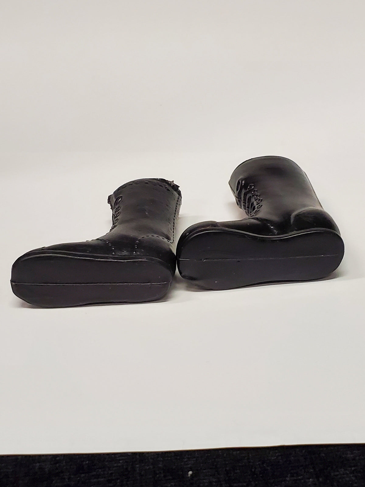 1960s Boots One Pair of  White and One Pair of Black Boots Sold Together