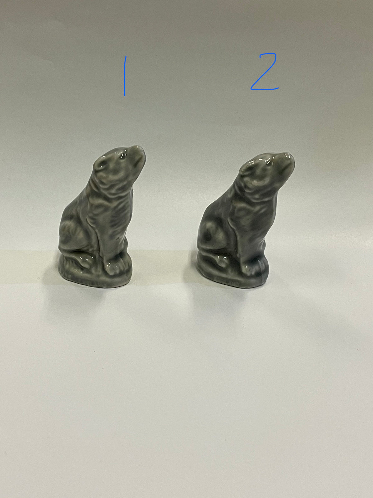 Wade Timberwolf, Red Rose Collectible, Endangered Animals Series,  Two Wolves, Sold as a Set