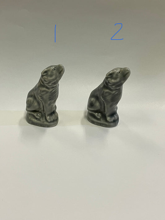 Wade Timberwolf, Red Rose Collectible, Endangered Animals Series,  Two Wolves, Sold as a Set