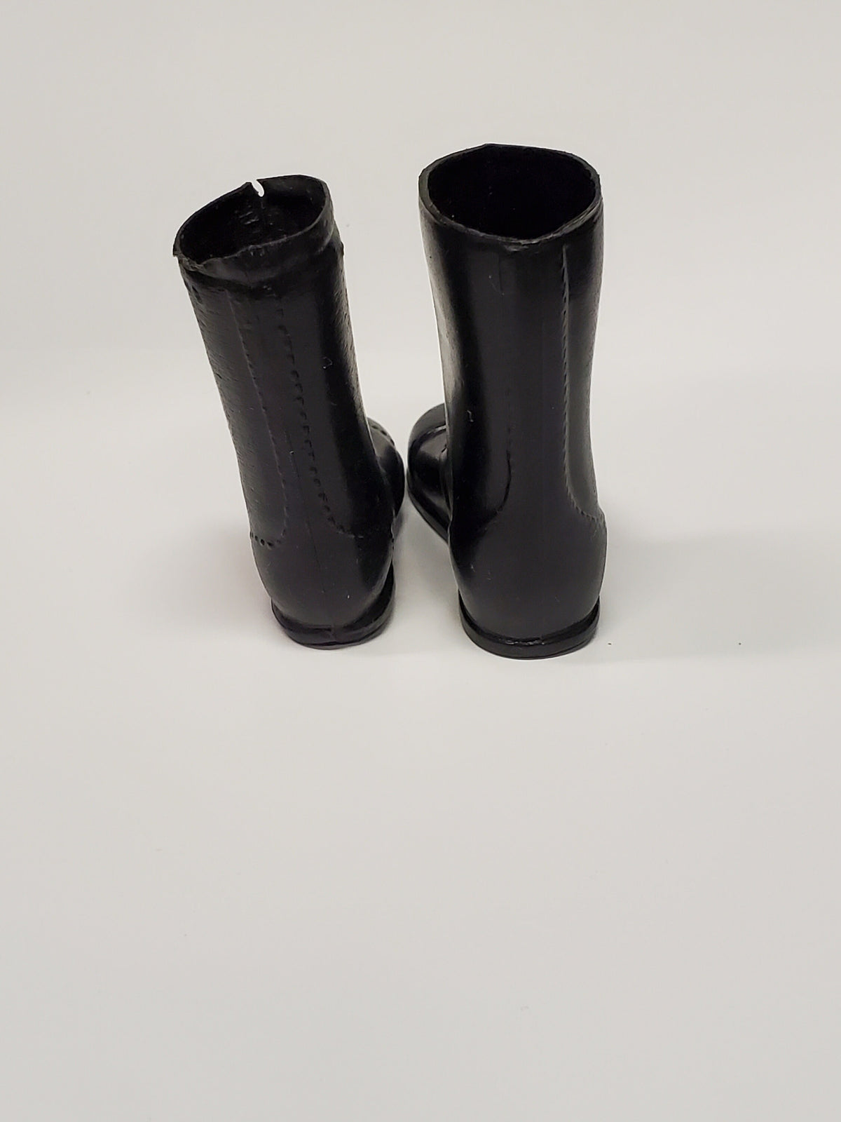 1960s Boots One Pair of  White and One Pair of Black Boots Sold Together