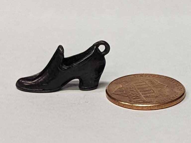 Hood Rubbers Tiny Pot Metal Shoes - Vintage 1800s Two Sold Separately