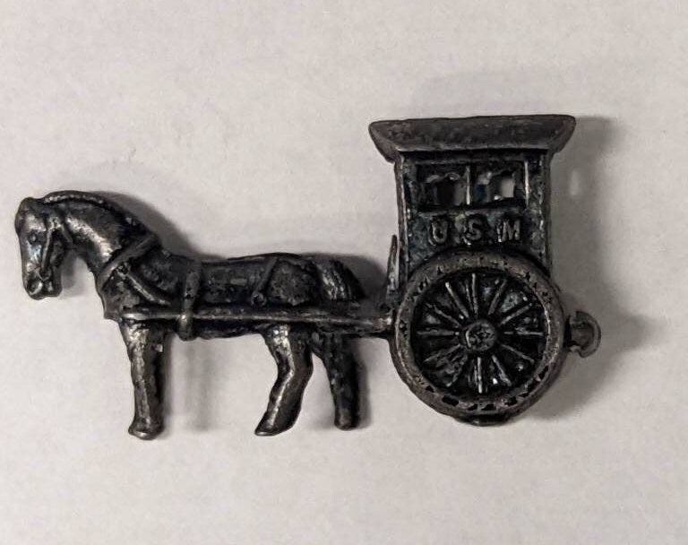 Cracker Jack US Mail Horse and Buggy - Vintage 1920s RARE Item