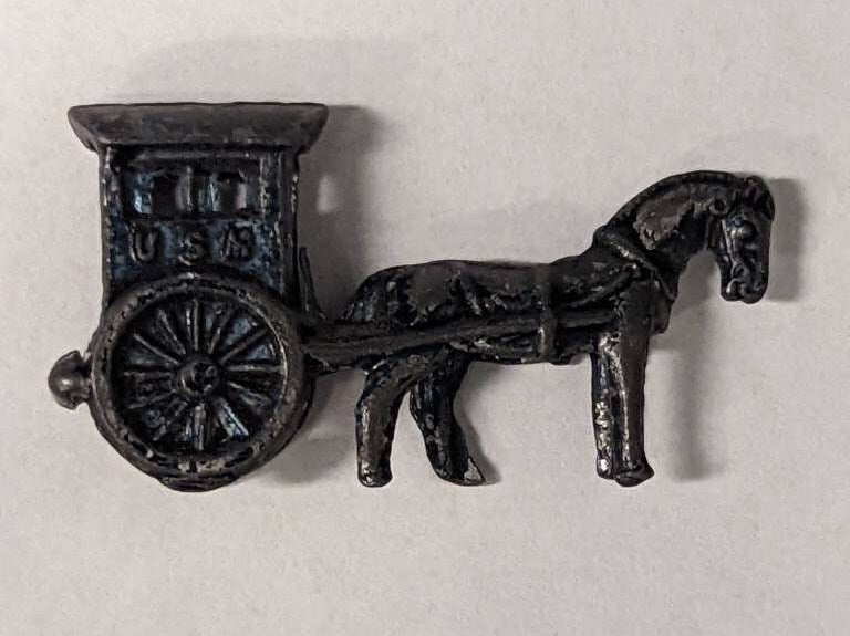 Cracker Jack US Mail Horse and Buggy - Vintage 1920s RARE Item