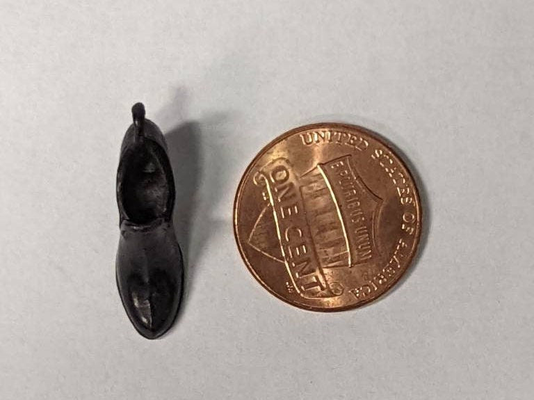Hood Rubbers Tiny Pot Metal Shoes - Vintage 1800s Two Sold Separately