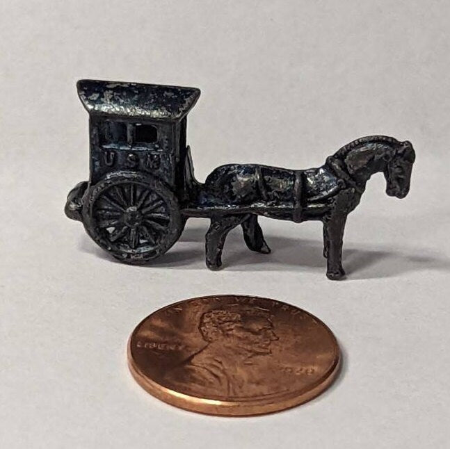 Cracker Jack US Mail Horse and Buggy - Vintage 1920s RARE Item