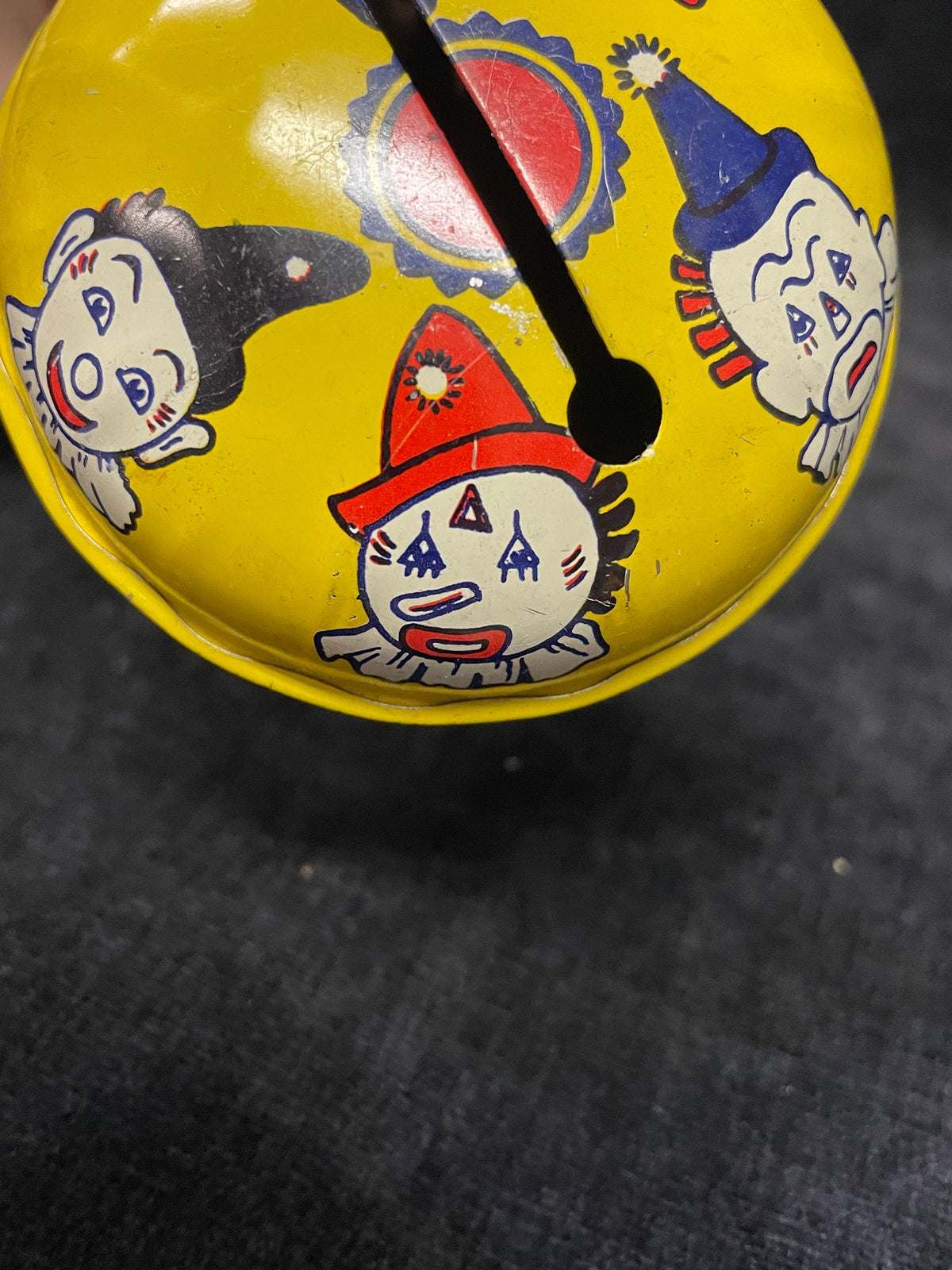 Kirchof Co. Life of the Party - Clown Tin Litho - Hand Rattle - Noisemaker