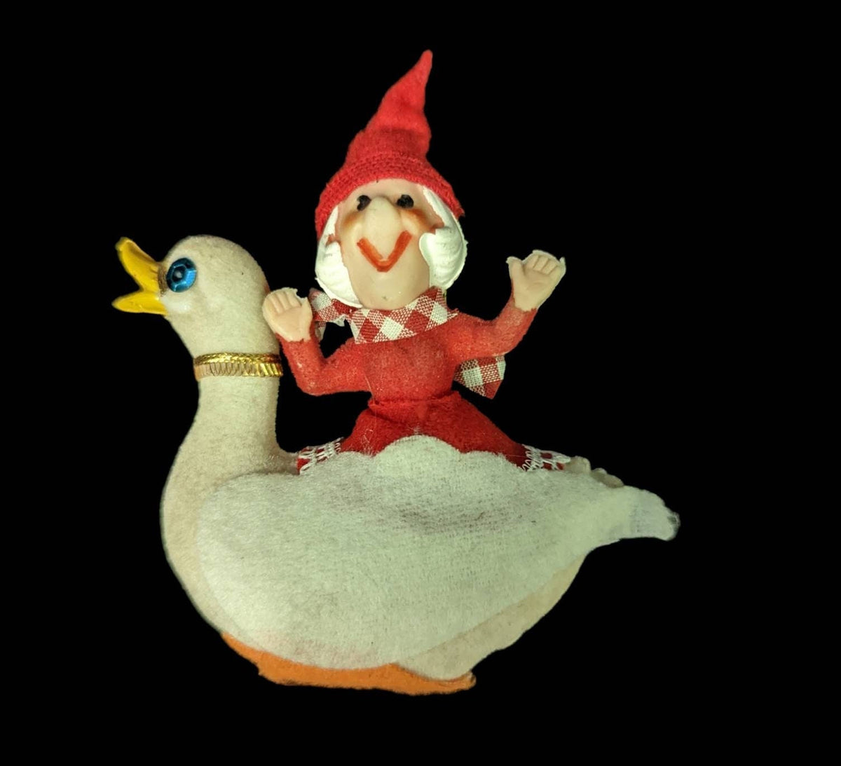 1950s Christmas Ornaments, Flocked and Felt  (SOLD SEPERATELY)