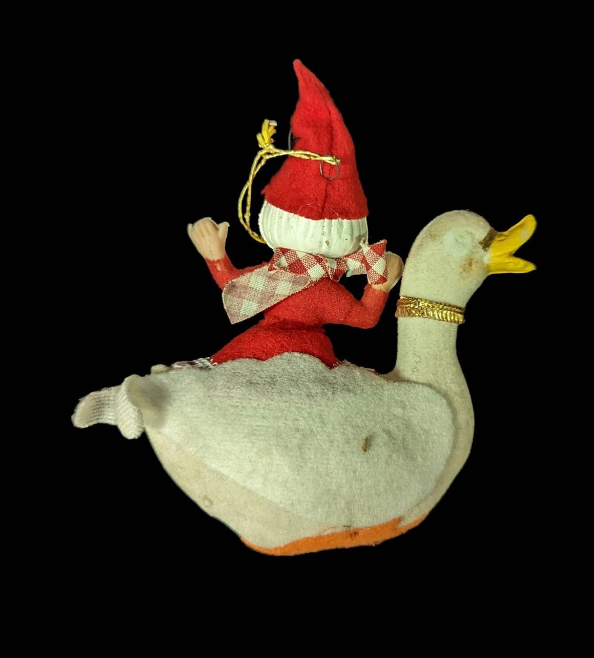 1950s Christmas Ornaments, Flocked and Felt  (SOLD SEPERATELY)