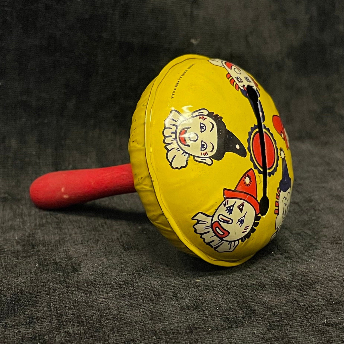 Kirchof Co. Life of the Party - Clown Tin Litho - Hand Rattle - Noisemaker