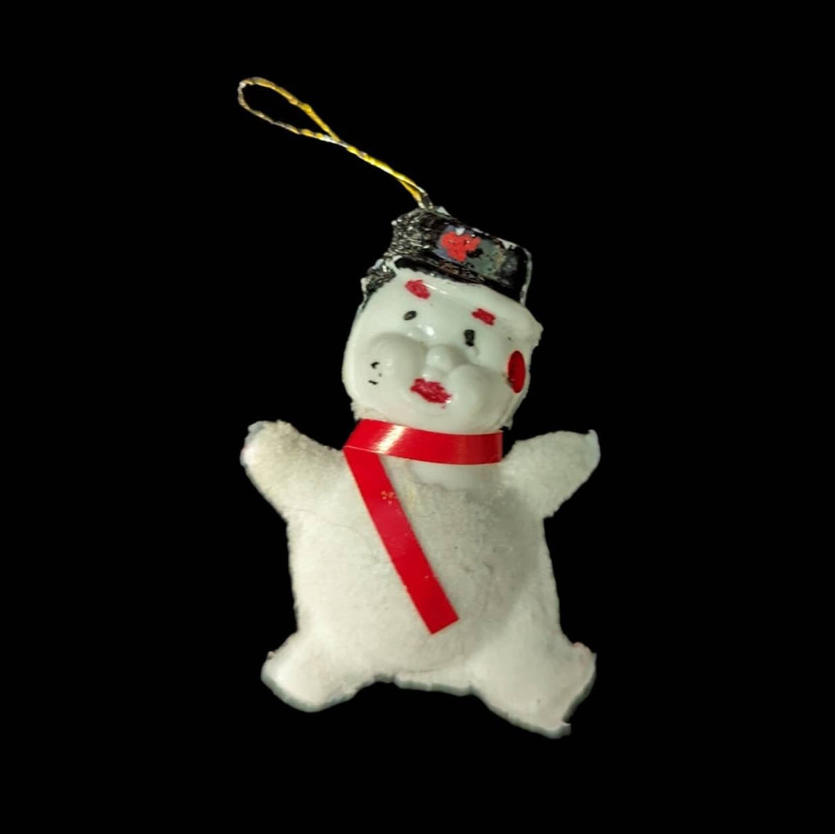 Tiny Snowman - Vintage Blow Mold Christmas Ornaments (SOLD SEPERATELY)